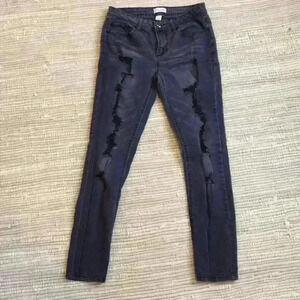 ADAM Levine the Sedgwick Distressed Skinny…